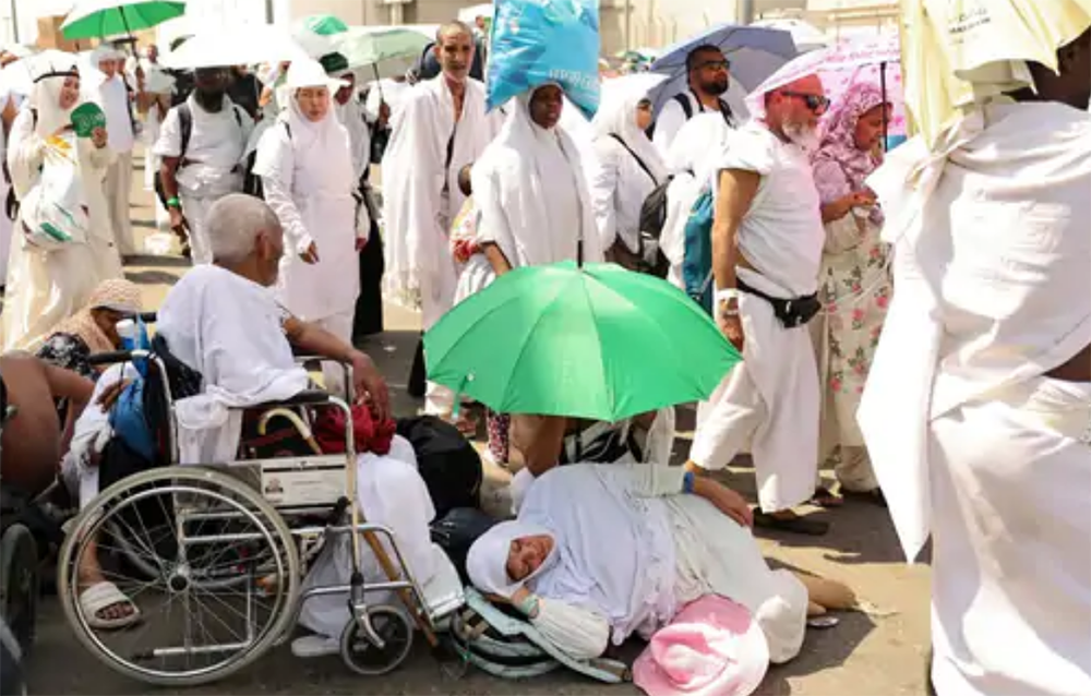 साउदीमा गर्मीका कारण मृत्यु हुने हज यात्रीको संख्या ९०० नाघ्यो